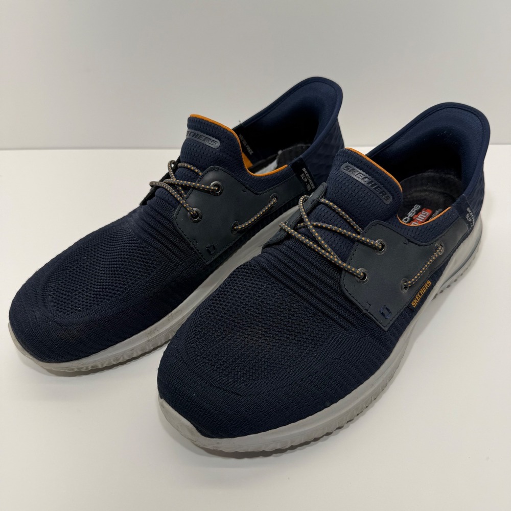 Skechers Hands Free Slip-ins Summits Key Pace Navy Blue Men 13 Wide 210606W